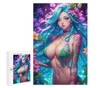 1000 PCS Jigsaws for Adults Puzzle Anime Flower Girl Puzzles for Teenagerss Birthday Present Help The Brain Exercise Challenging Game Gifts 1000 PCS