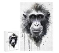 1000 PCS Jigsaws for Adults Puzzle Baboon Beauty Watercolor Jigsaw for Adults Fun Games Presents for Women Challenging To Complete 1000 PCS