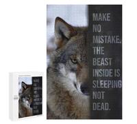 1000 PCS Jigsaws for Adults Puzzle Beast Inside Is Sleeping Puzzles for Adults Family Games Staycation Kill Time Challenging To Complete 1000 PCS