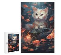 1000 PCS Jigsaws for Adults Puzzle Becoming Koi Kitten Puzzles for Adults Toy Wall Decor Enhance Memory Gifts for Friends And Family 1000 PCS