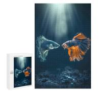 1000 PCS Jigsaws for Adults Puzzle Betta Meeting Jigsaw for Adults Fun Games Presents for Women Challenging To Complete 1000 PCS