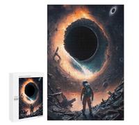 1000 PCS Jigsaws for Adults Puzzle Black Hole's Edge Astronaut's Journey Jigsaw Puzzle Hands-on Game But Fun And Humorous Birthday Present, Gifts, 1000 PCS