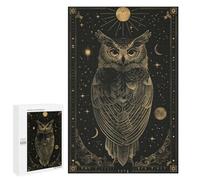 1000 PCS Jigsaws for Adults Puzzle Celestial Owl Jigsaw for Adults Fun Games Presents for Women Challenging To Complete 1000 PCS