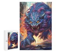 1000 PCS Jigsaws for Adults Puzzle City Under Siege by Monster -1 Jigsaw Puzzle Hands-on Game But Fun And Humorous Birthday Present, Gifts, 1000 PCS