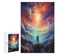 1000 PCS Jigsaws for Adults Puzzle Cloud Stairway to Heaven Jigsaw Puzzles for Adults For Family Fun for Birthday, Chrismas Unique Challenge Game 1000 PCS