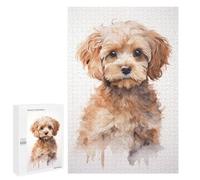 1000 PCS Jigsaws for Adults Puzzle Cockapoo Portrait Puzzles for Adults Hands-on Game Hand Speed Race Great Gift for Gaming 1000 PCS