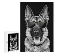 1000 PCS Jigsaws for Adults Puzzle Cool German Shepherd Jigsaw for Adults Fun Games Presents for Women Challenging To Complete 1000 PCS