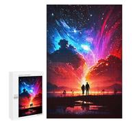 1000 PCS Jigsaws for Adults Puzzle Couple Universe Landscape Puzzles for Adults Hands-on Game Hand Speed Race Great Gift for Gaming 1000 PCS
