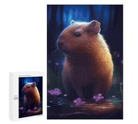 1000 PCS Jigsaws for Adults Puzzle Cute Capybara in Moonlight Puzzle for Adults Family Game Difficult Challenge Gifts for Friends And Family 1000 PCS
