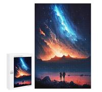 1000 PCS Jigsaws for Adults Puzzle Dawn Of Galaxy Couple Jigsaw for Adults Fun Games Presents for Women Challenging To Complete 1000 PCS