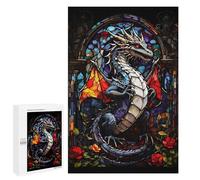 1000 PCS Jigsaws for Adults Puzzle Draconian Dragon Abstract Jigsaws for Adults Fun Games Stress Reliever Challenging To Complete 1000 PCS