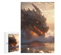 1000 PCS Jigsaws for Adults Puzzle Dragon Emerging from The Sea Puzzle for Adults Family Game Difficult Challenge Gifts for Friends And Family 1000 PCS