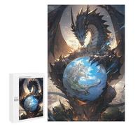 1000 PCS Jigsaws for Adults Puzzle Dragon Holding Earth Adult Jigsaw Relax Games Difficult Challenge Challenging To Complete 1000 PCS