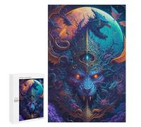 1000 PCS Jigsaws for Adults Puzzle Dragon's Moonlit Majesty Jigsaw Puzzle Hands-on Game But Fun And Humorous Birthday Present, Gifts, 1000 PCS