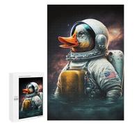 1000 PCS Jigsaws for Adults Puzzle Duck Astronaut in Space Puzzle for Adults Family Game Difficult Challenge Gifts for Friends And Family 1000 PCS
