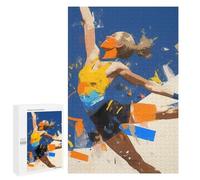 1000 PCS Jigsaws for Adults Puzzle Dynamic Female Athlete Jigsaw for Adults Fun Games Presents for Women Challenging To Complete 1000 PCS
