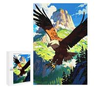1000 PCS Jigsaws for Adults Puzzle Eagle Soaring over Mountain Landscape Puzzles for Adults Toy Wall Decor Enhance Memory Gifts for Friends And Family 1000 PCS