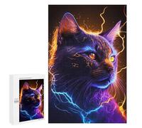 1000 PCS Jigsaws for Adults Puzzle Electric Cat Energy Adult Jigsaw Relax Games Difficult Challenge Challenging To Complete 1000 PCS