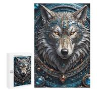 1000 PCS Jigsaws for Adults Puzzle Emerald King Wolf Puzzles for Adults Hands-on Game Hand Speed Race Great Gift for Gaming 1000 PCS