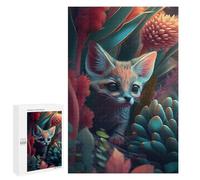 1000 PCS Jigsaws for Adults Puzzle Enchanted Forest Whiskers -3 Jigsaw for Adults Fun Games Presents for Women Challenging To Complete 1000 PCS