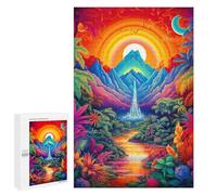 `1000 PCS Jigsaws for Adults Puzzle Enchanted Tropical Paradise -4 Adult Jigsaw Puzzle Toy Wall Decor Wall Art Challenging To Complete 1000 PCS