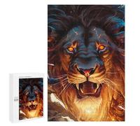 1000 PCS Jigsaws for Adults Puzzle Fiery Lion Roar -2 Puzzle for Adults Family Game Difficult Challenge Gifts for Friends And Family 1000 PCS