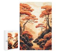 1000 PCS Jigsaws for Adults Puzzle Forest in Autumn Nature Jigsaw for Adults Fun Games Presents for Women Challenging To Complete 1000 PCS