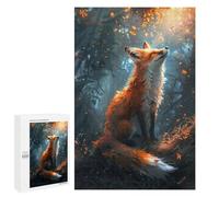 1000 PCS Jigsaws for Adults Puzzle Fox Basing in Sunlight Jigsaw for Adults Fun Games Presents for Women Challenging To Complete 1000 PCS