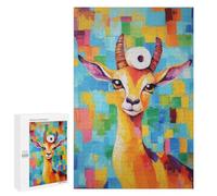 1000 PCS Jigsaws for Adults Puzzle Gazelle with Toilet Paper Jigsaw for Adults Fun Games Presents for Women Challenging To Complete 1000 PCS
