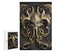 1000 PCS Jigsaws for Adults Puzzle Golden Cthulhu Monarch Puzzles for Adults Family Games Staycation Kill Time Challenging To Complete 1000 PCS