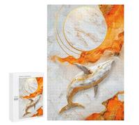 1000 PCS Jigsaws for Adults Puzzle Golden Whale Puzzles for Adults Toy Wall Decor Enhance Memory Gifts for Friends And Family 1000 PCS