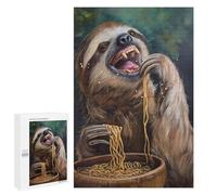 1000 PCS Jigsaws for Adults Puzzle Hilarious Sloth Eating Adult Jigsaw Relax Games Difficult Challenge Challenging To Complete 1000 PCS