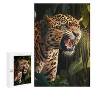 1000 PCS Jigsaws for Adults Puzzle Jaguar Roar in Jungle Jigsaw Puzzle Hands-on Game But Fun And Humorous Birthday Present, Gifts, 1000 PCS