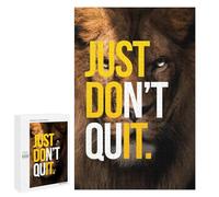 1000 PCS Jigsaws for Adults Puzzle Just Dont Quit Motivation Jigsaw for Adults Fun Games Presents for Women Challenging To Complete 1000 PCS