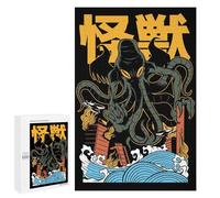 1000 PCS Jigsaws for Adults Puzzle Kaiju Cthulhu Jigsaw for Adults Fun Games Presents for Women Challenging To Complete 1000 PCS