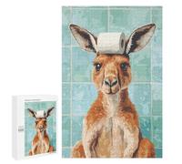 1000 PCS Jigsaws for Adults Puzzle Kangaroo with Toilet Paper on Head Puzzles for Adults Toy Wall Decor Enhance Memory Gifts for Friends And Family 1000 PCS