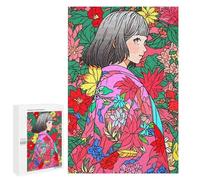 1000 PCS Jigsaws for Adults Puzzle Kawaii Kimono Girl Anime Jigsaw for Adults Fun Games Presents for Women Challenging To Complete 1000 PCS