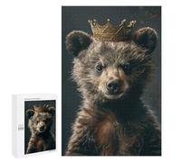 1000 PCS Jigsaws for Adults Puzzle Little Bear King Jigsaw for Adults Fun Games Presents for Women Challenging To Complete 1000 PCS