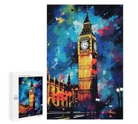 1000 PCS Jigsaws for Adults Puzzle London's Iconic Big Ben Tower Jigsaw Puzzles for Adults For Family Fun for Birthday, Chrismas Unique Challenge Game 1000 PCS