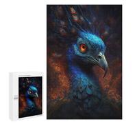 1000 PCS Jigsaws for Adults Puzzle Magical Peacock Artwork Puzzles for Adults Family Games Staycation Kill Time Challenging To Complete 1000 PCS