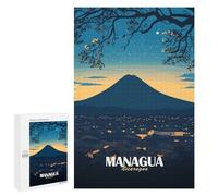 1000 PCS Jigsaws for Adults Puzzle Managua Nicaragua Cityscape at Night Puzzles for Adults Toy Wall Decor Enhance Memory Gifts for Friends And Family 1000 PCS
