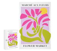 1000 PCS Jigsaws for Adults Puzzle Marche Aux Fleurs Print Puzzles for Adults Family Games Staycation Kill Time Challenging To Complete 1000 PCS