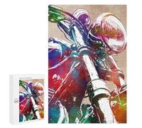 1000 PCS Jigsaws for Adults Puzzle Motor Sport Art 2 Jigsaw for Adults Fun Games Presents for Women Challenging To Complete 1000 PCS