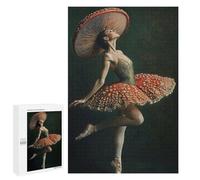 1000 PCS Jigsaws for Adults Puzzle Mushroom Ballerina Puzzles for Adults Hands-on Game Hand Speed Race Great Gift for Gaming 1000 PCS