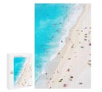 1000 PCS Jigsaws for Adults Puzzle Myrtos Beach Kefalonia Puzzles for Adults Hands-on Game Hand Speed Race Great Gift for Gaming 1000 PCS