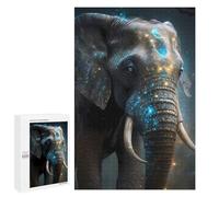 1000 PCS Jigsaws for Adults Puzzle Mystical Elephant Jigsaws for Adults Fun Games Stress Reliever Challenging To Complete 1000 PCS