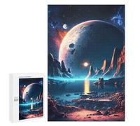 1000 PCS Jigsaws for Adults Puzzle Mystical Planet Oasis Puzzles for Adults Hands-on Game Hand Speed Race Great Gift for Gaming 1000 PCS