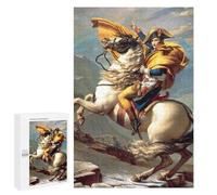 1000 PCS Jigsaws for Adults Puzzle Napoleon Crossing The Alps Jigsaw for Adults Fun Games Presents for Women Challenging To Complete 1000 PCS