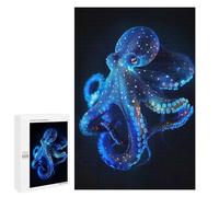 1000 PCS Jigsaws for Adults Puzzle Neon Octopus Jigsaws for Adults Fun Games Stress Reliever Challenging To Complete 1000 PCS