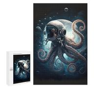 1000 PCS Jigsaws for Adults Puzzle Octopus Astronaut in Space Puzzle for Adults Family Game Difficult Challenge Gifts for Friends And Family 1000 PCS